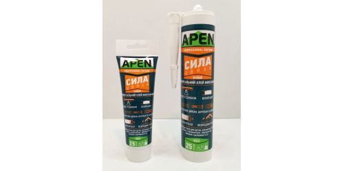 Клей монтажний APEN СИЛА Цвяха білий