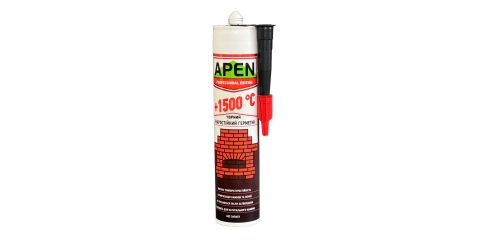 Герметик жаростійкий APEN +1500°C силікатний чорний