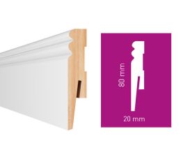 MP0802 Плінтус МДФ Arbiton PAINT-IT 80/2,42м