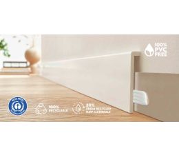 STP950 Плінтус Arbiton STIQ+ Білий 95/2,2м