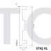 STX810 Плинтус Arbiton STIQ XL Білий