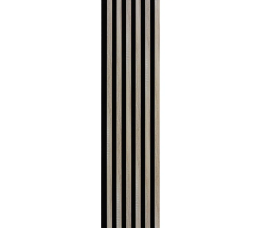 Панель WOODLINE WL 2700х300 чорний/дуб сонома